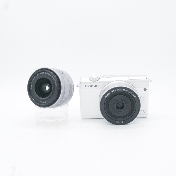 【中古】(キヤノン) Canon EOS M200 ダブルレンズキツト ホワイト