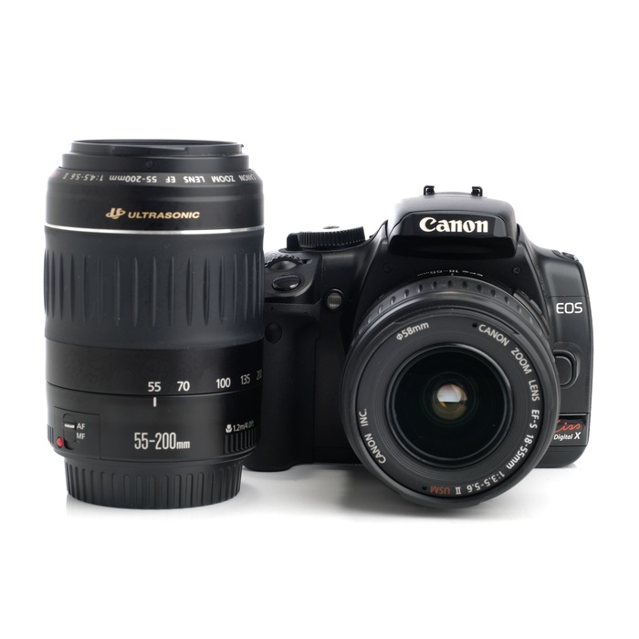 【中古】(キヤノン) Canon EOS Kiss Digital X Wズームキット ブラック