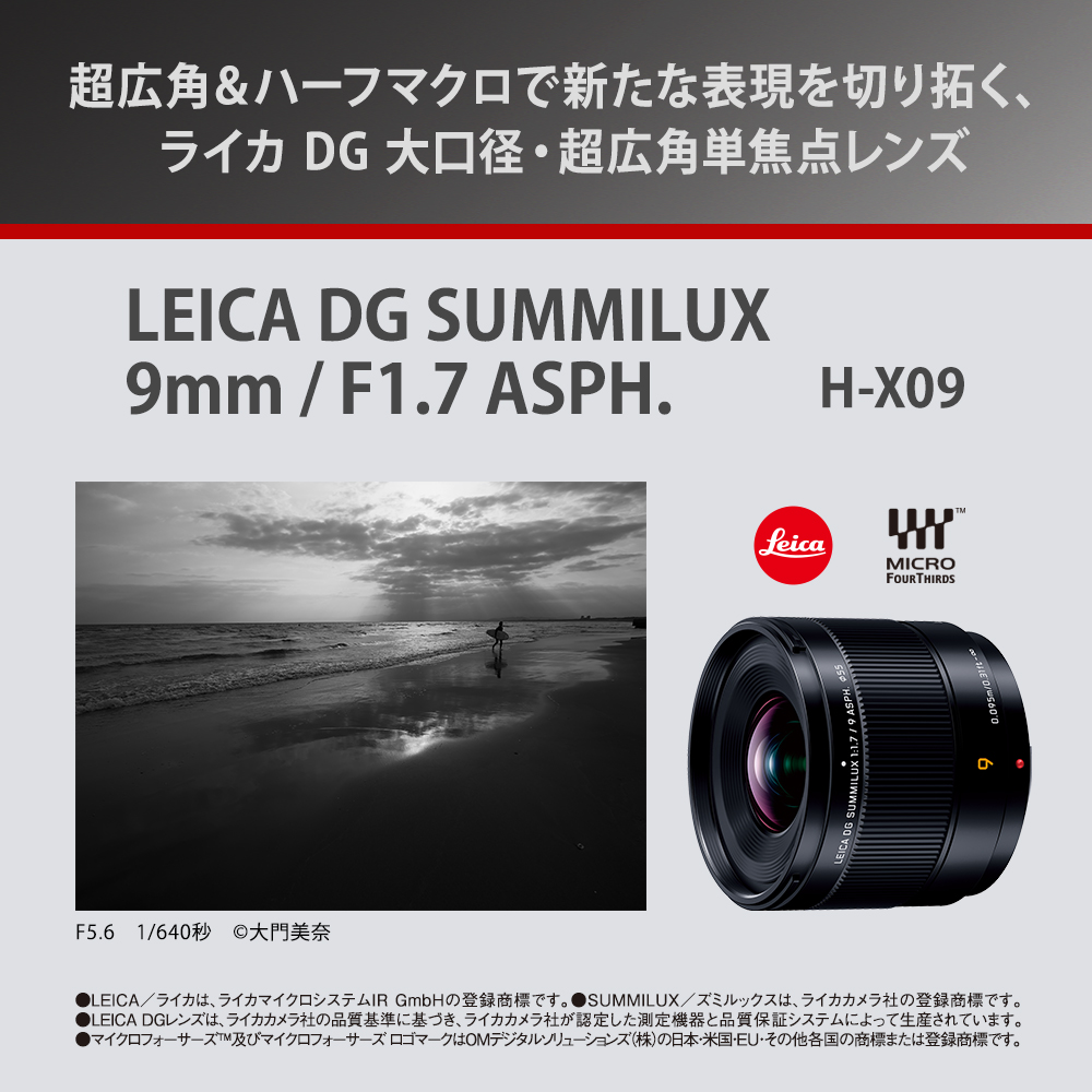 yViz(pi\jbN) Panasonic LEICA DG SUMMILUX 9mm / F1.7 ASPH. H-X09