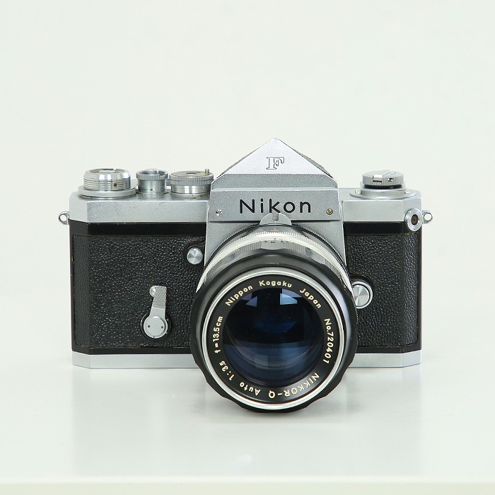 【中古】(ニコン) Nikon ニコンF 布幕 +2.8cm/3.5 前期型 + 5cm/2 + 13.5cm/3.5