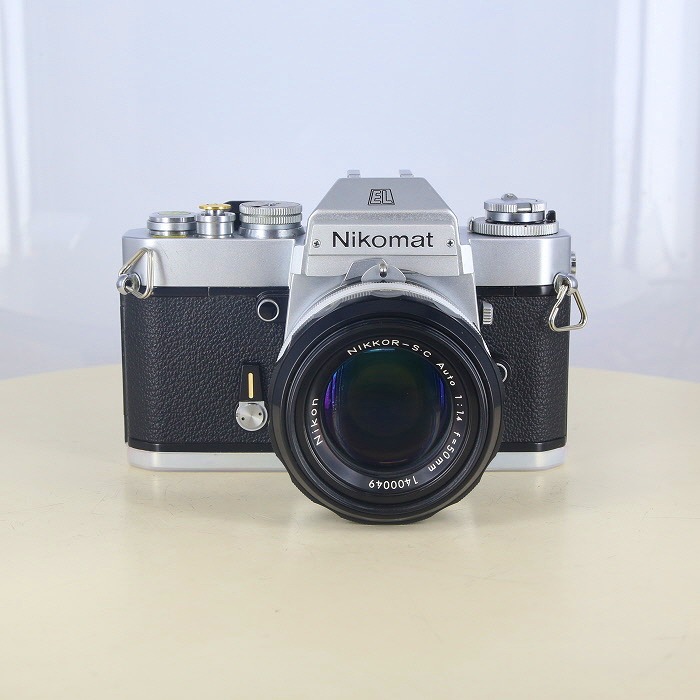 【中古】(ニコン) Nikon ニコマートEL シルバー+ニッコールSCオート50/1.4
