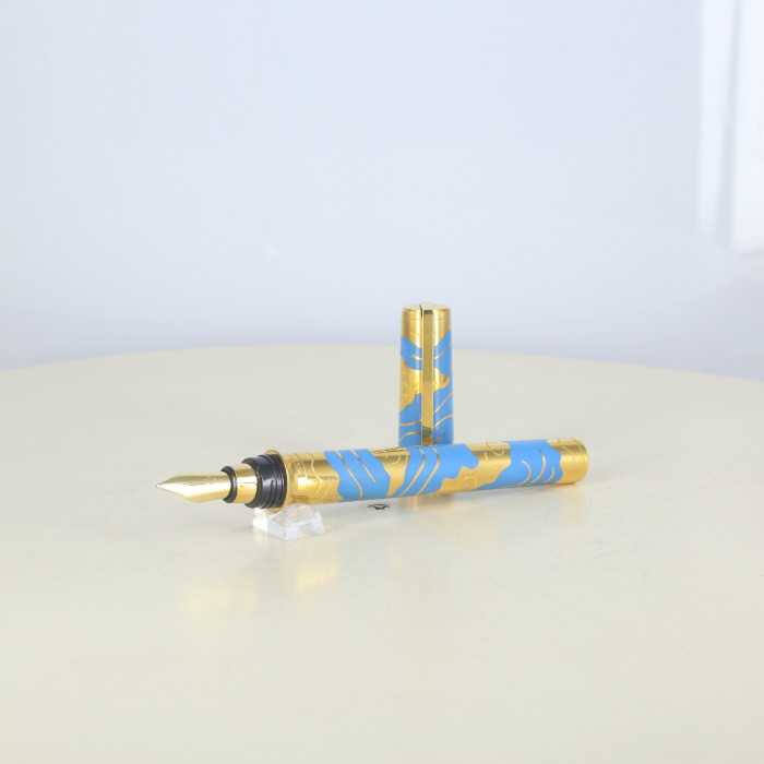 【中古】(デュポン) DUPONT Les Elements water 水 24K 限定万年筆