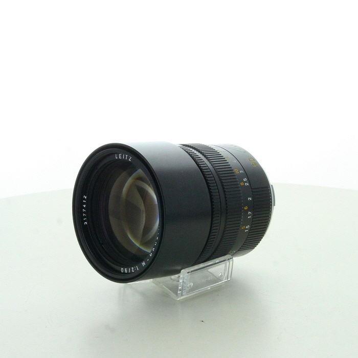 【中古】(ライカ) Leica ズミクロン M90/2 ブラック(E55) フード組込
