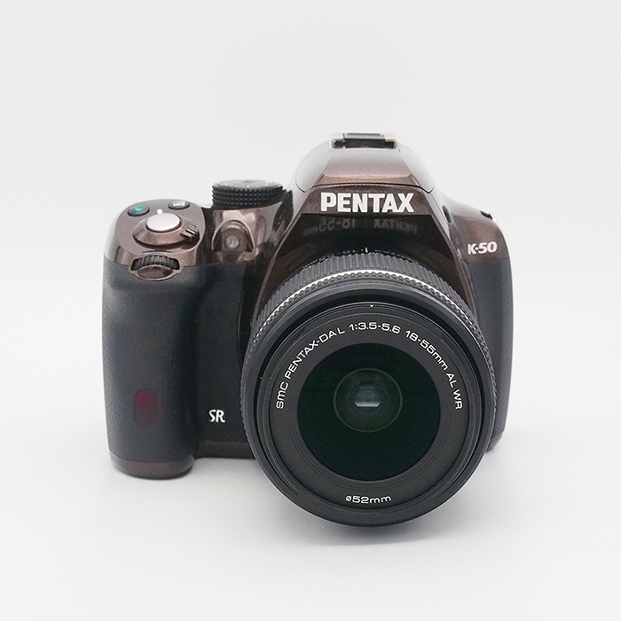 【中古】(ペンタックス) PENTAX K-50 DAL18-55WR レンズキツト メタルブラウン/ブラツク 112