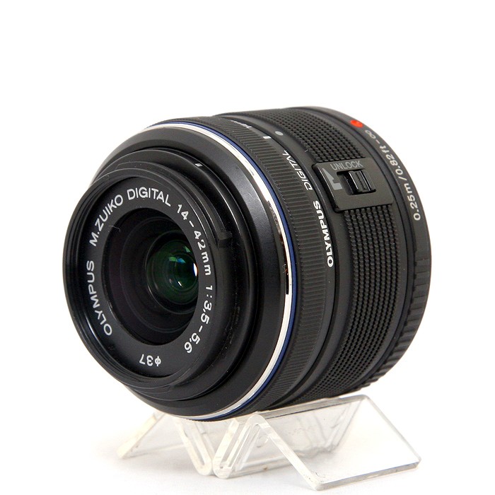 【中古】(オリンパス) OLYMPUS M.ZUIKO DIGITAL 14-42/3.5-5.6II R ブラック