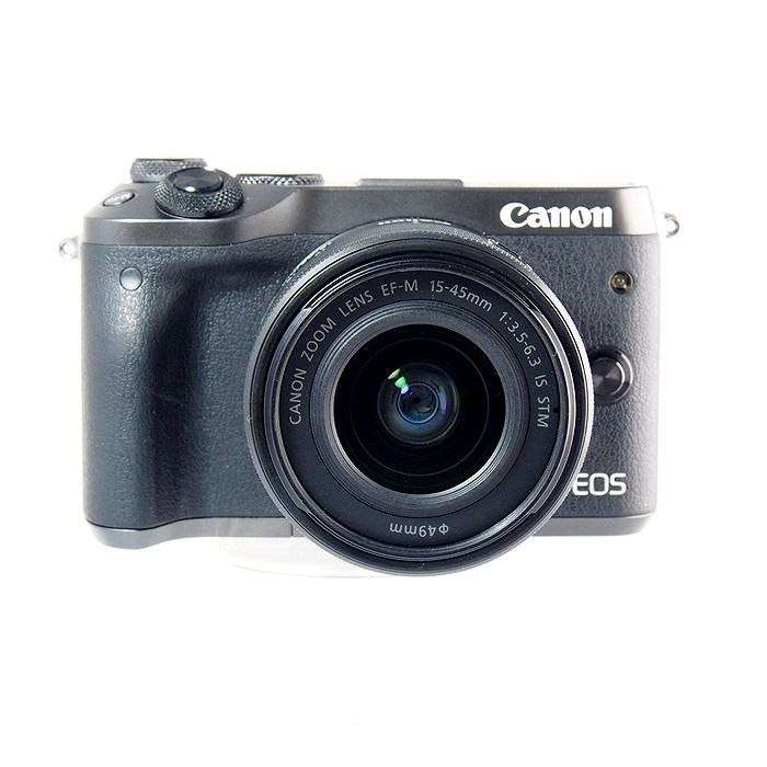 【中古】(キヤノン) Canon EOS M6/EF-M15-45 IS STM キツト ブラツク