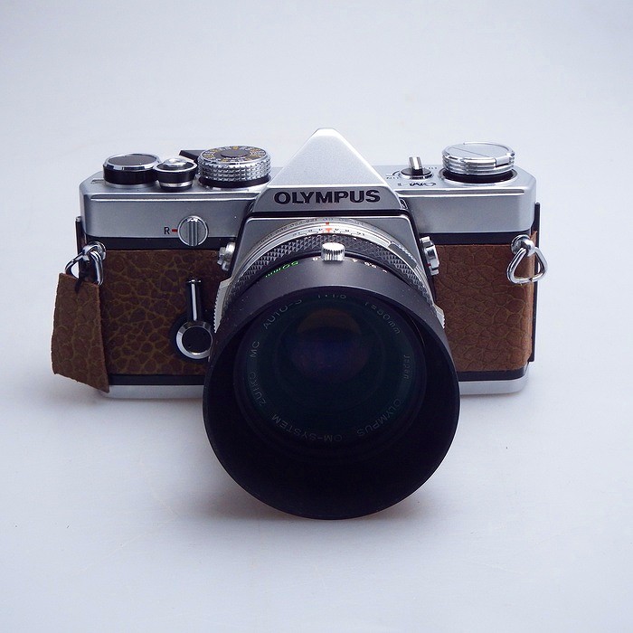 �y���Áz(�I�����p�X) OLYMPUS OM-1 �V���o�[ + ZUIKO MC 50/F1.8