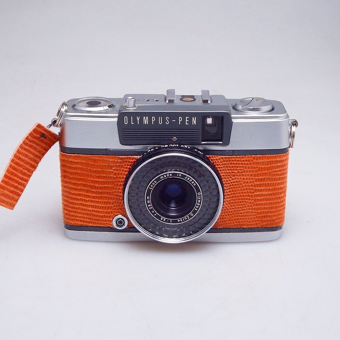 【中古】(オリンパス) OLYMPUS PEN EE-2 オレンジ革張替エ品