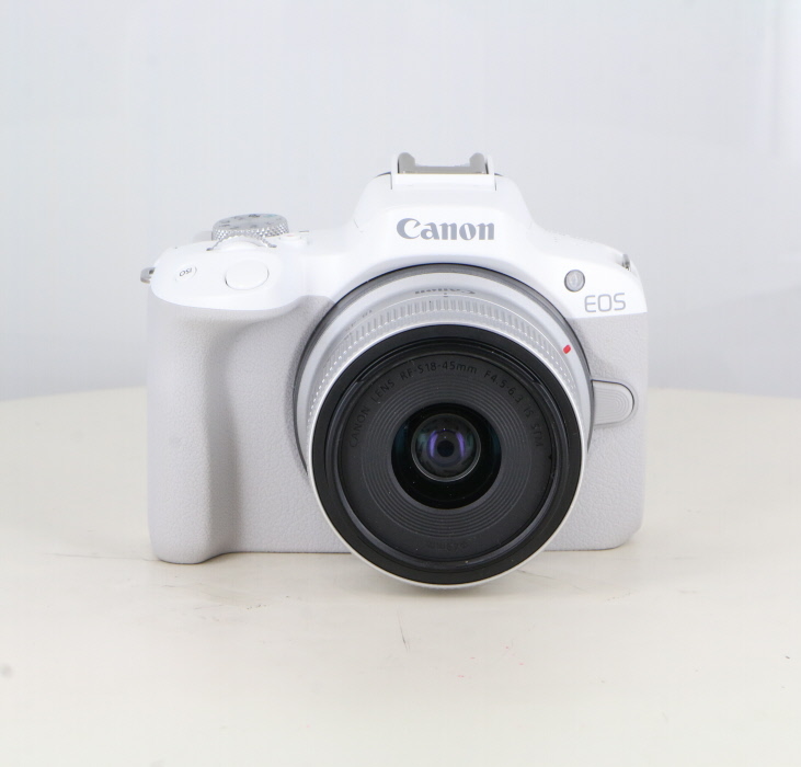 【中古】(キヤノン) Canon EOS R50+RF18-45 IS STM ホワイト