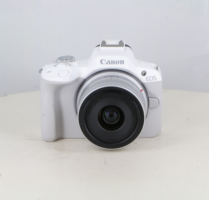 【中古】(キヤノン) Canon EOSR50+R18-45 IS STM レンズキット ホワイト
