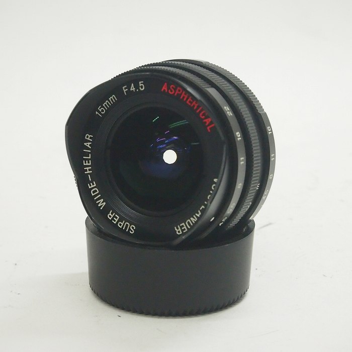 �y���Áz(�t�H�N�g�����_�[) Voigtlander �X�[�p�[���C�h�w���A�[ 15/4.5(L39)+�r���[�t�@�C���_�[ �u���b�N