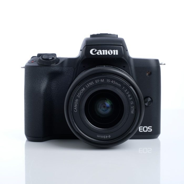 【中古】(キヤノン) Canon EOS Kiss M+EF-M15-45/3.5-6.3 IS STM ブラック