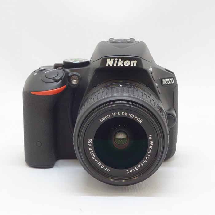 【中古】(ニコン) Nikon D5500 18-55VR2 レンズキツト ブラツク