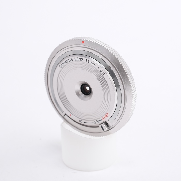 【中古】(オリンパス) OLYMPUS BCL-1580 ボディキャップレンズ シルバー
