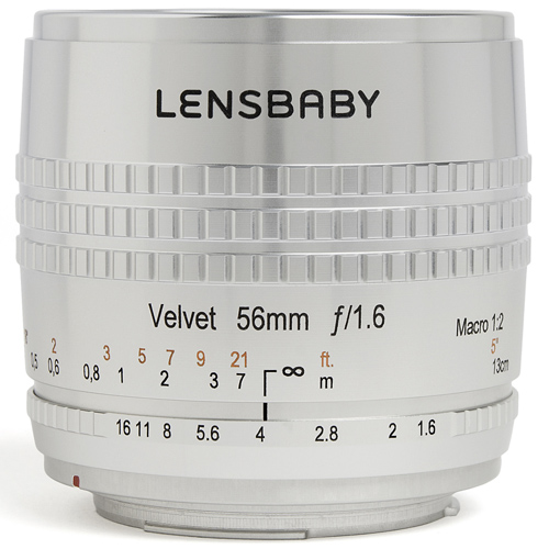 Lensbaby (レンズベビー) Velvet 56 SE 56mm F1.6 ソフト (ニコンF用) シルバー