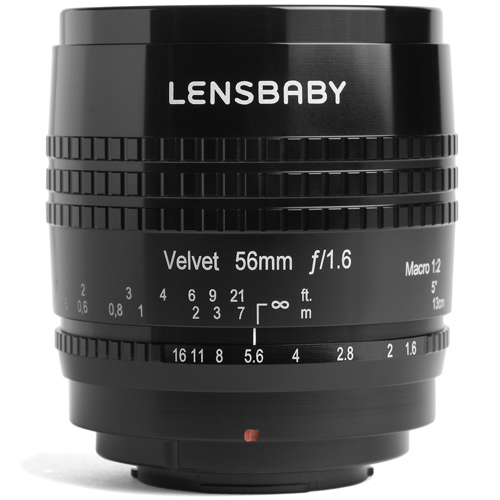 Lensbaby (レンズベビー) Velvet 56 56mm F1.6 ソフト (フジフイルムX用) ブラック